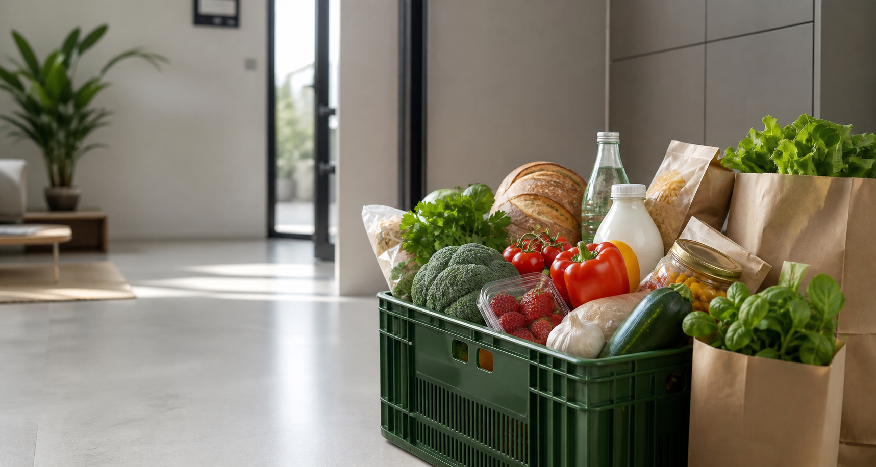 Свежие продукты в заказе доставки